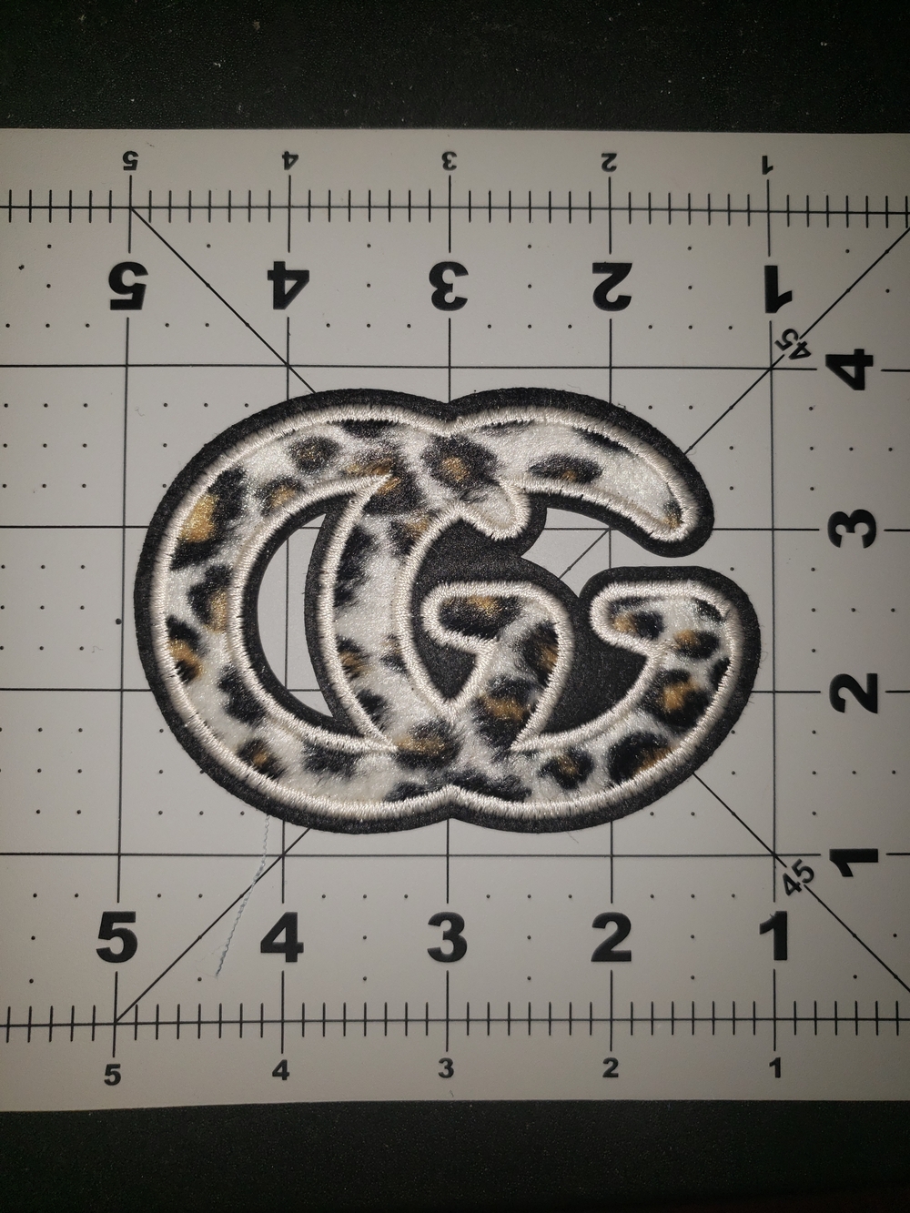 Leopard Print Double-G Embroidered Patch - Women Accessories